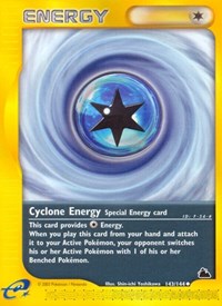 Cyclone Energy 143/144 Skyridge Pokémon card