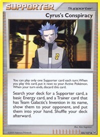 Cyrus's Conspiracy 105/127 Platinum Reverse Holo Pokémon card