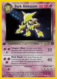 Dark Alakazam 01/82 · 1st Edition