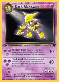 Dark Alakazam 18/82 · 1st Edition