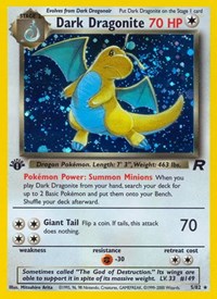 Dark Dragonite 05/82 · 1st Edition