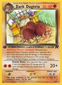 Dark Dugtrio 23/82 · 1st Edition
