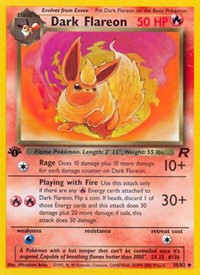 Dark Flareon 35/82 · 1st Edition