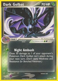 Dark Golbat 34/109 · Reverse Holo