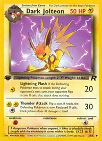 Dark Jolteon 38/82 · 1st Edition