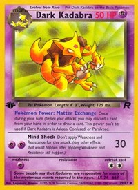 Dark Kadabra 39/82 · 1st Edition