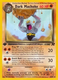 Dark Machoke 40/82 · 1st Edition