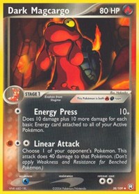 Dark Magcargo 38/109 · Reverse Holo