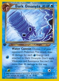 Dark Omanyte 037/105 · 1st Edition