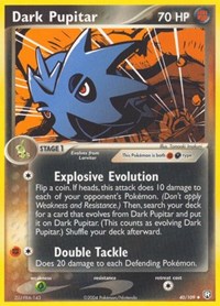 Dark Pupitar 40/109 · Reverse Holo