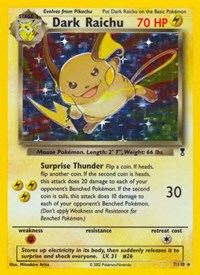 Dark Raichu 007/110 · Reverse Holo
