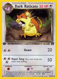Dark Raticate 51/82 · 1st Edition