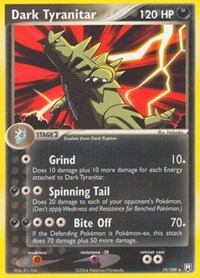 Dark Tyranitar 19/109 · Reverse Holo