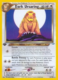 Dark Ursaring 021/105 · 1st Edition