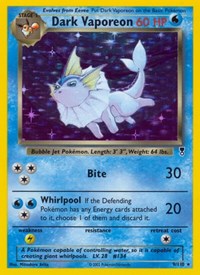Dark Vaporeon 009/110 · Reverse Holo