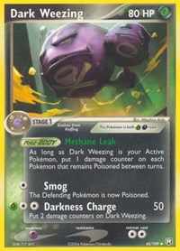 Dark Weezing 42/109 · Reverse Holo