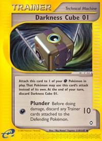Darkness Cube 01 119/147 Aquapolis Reverse Holo Pokémon card