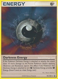 Darkness Energy 93/100 Majestic Dawn Reverse Holo Pokémon card