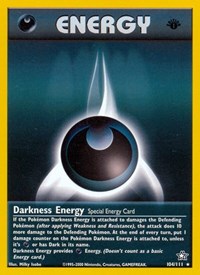 Darkness Energy 104/111 Neo Genesis 1st Edition Pokémon card