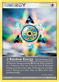 Delta Rainbow Energy 98/110 EX Holon Phantoms Reverse Holo Pokémon card