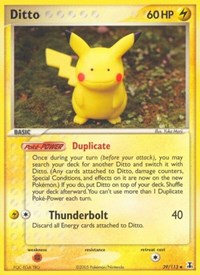 Ditto (Pikachu) 39/113 · Reverse Holo