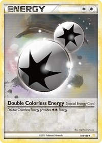 Double Colorless Energy 103/123 HeartGold SoulSilver Reverse Holo Pokémon card
