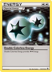 Double Colorless Energy 113/113 Legendary Treasures Reverse Holo Pokémon card