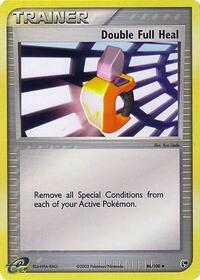 Double Full Heal 86/100 EX Sandstorm Reverse Holo Pokémon card