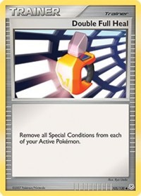 Double Full Heal 105/130 Diamond and Pearl Reverse Holo Pokémon card