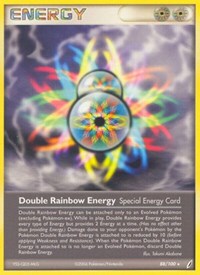 Double Rainbow Energy 88/100 EX Crystal Guardians Reverse Holo Pokémon card