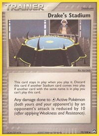Drake's Stadium 72/108 EX Power Keepers Reverse Holo Pokémon card