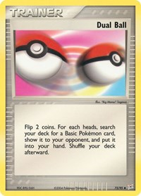 Dual Ball 72/95 EX Team Magma vs Team Aqua Reverse Holo Pokémon card