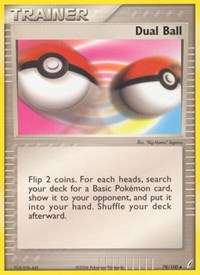 Dual Ball 78/100 EX Crystal Guardians Reverse Holo Pokémon card