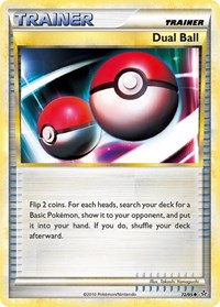 Dual Ball 72/95 Unleashed Reverse Holo Pokémon card