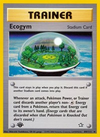 Ecogym 084/111 Neo Genesis 1st Edition Pokémon card