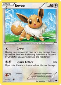 Eevee 89/116 · Reverse Holo