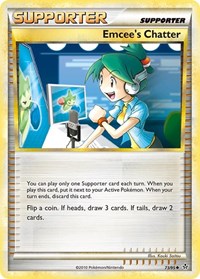 Emcee's Chatter 73/95 Unleashed Reverse Holo Pokémon card