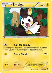 Emolga 45/124 · Reverse Holo