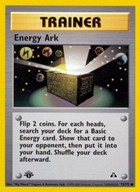 Energy Ark 75/75 Neo Discovery 1st Edition Pokémon card