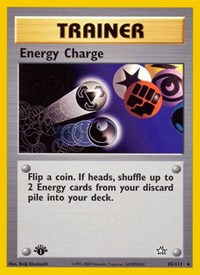 Energy Charge 085/111 Neo Genesis 1st Edition Pokémon card