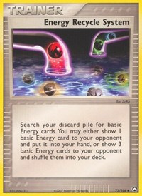 Energy Recycle System 73/108 EX Power Keepers Reverse Holo Pokémon card