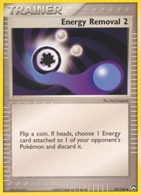 Energy Removal 2 74/108 EX Power Keepers Reverse Holo Pokémon card