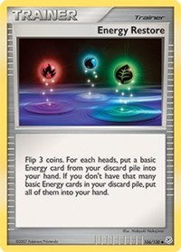 Energy Restore 106/130 Diamond and Pearl Reverse Holo Pokémon card