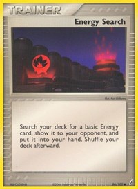 Energy Search 86/100 EX Crystal Guardians Reverse Holo Pokémon card