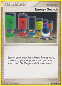 Energy Search 90/100 Majestic Dawn Reverse Holo Pokémon card