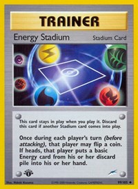 Energy Stadium 099/105 Neo Destiny 1st Edition Pokémon card