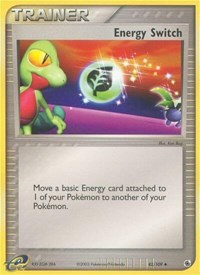 Energy Switch 82/109 EX Ruby and Sapphire Pokémon card