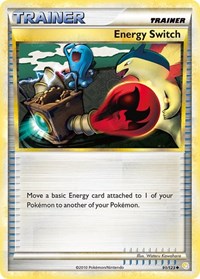 Energy Switch 91/123 HeartGold SoulSilver Reverse Holo Pokémon card