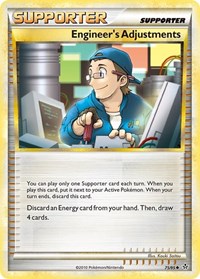 Engineer's Adjustments 75/95 Unleashed Reverse Holo Pokémon card