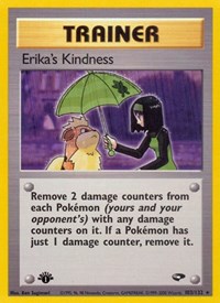 Erika's Kindness 103/132 Gym Challenge 1st Edition Pokémon card